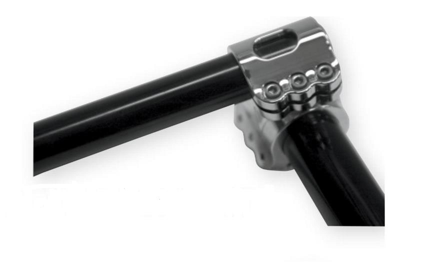 Klip Hanger Handlebar Kit - 5in. End Rise - Black/Chrome