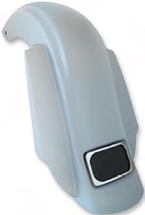 Chupa Rear Fender w/ Smooth Fillers for Drag Specialties 2.71in Saddlebags - Chrome L.P. Frame
