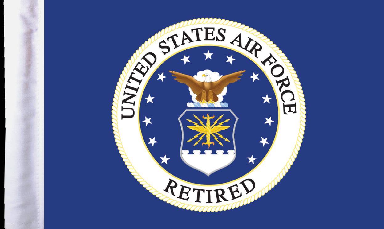 6in. x 9in. Flag - Retired US Air Force