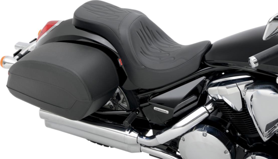2-Up Predator Seat with Backrest - Flame Stitch