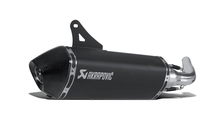 Slip-On Line Exhaust - Black Stainless Steel Muffler