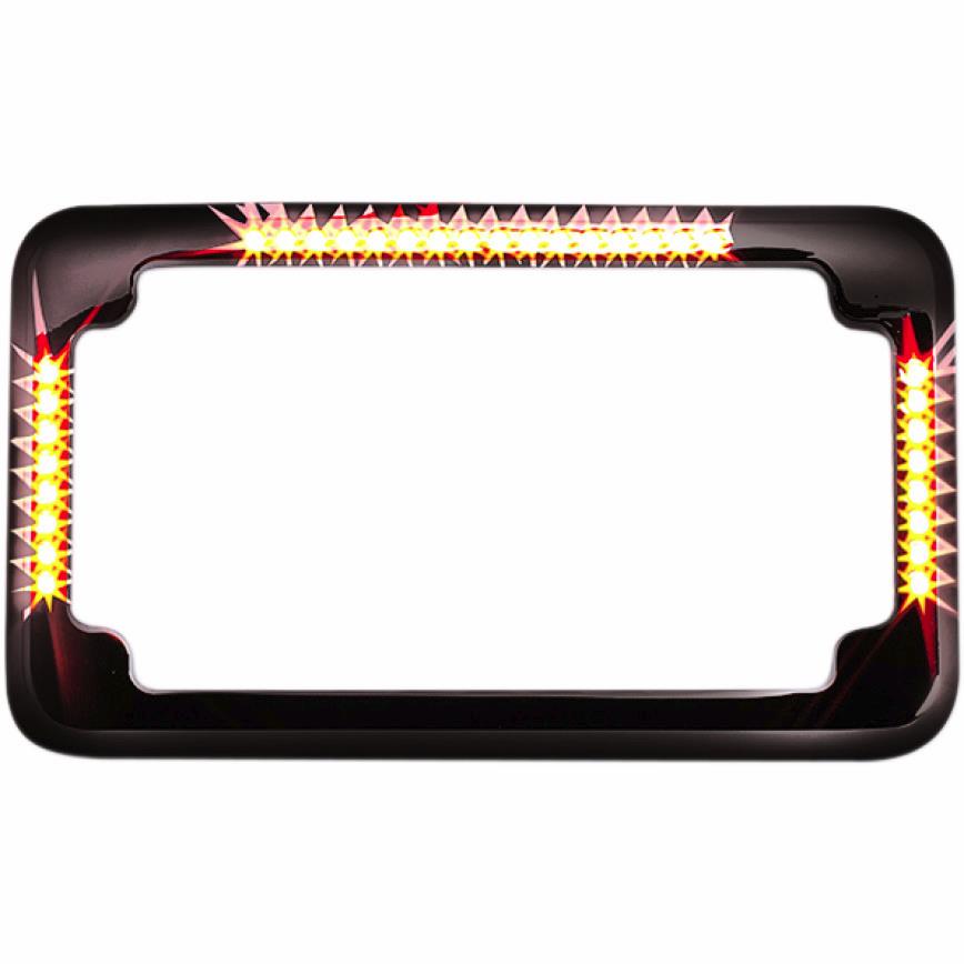 Slick Signals License Plate Frame - Black