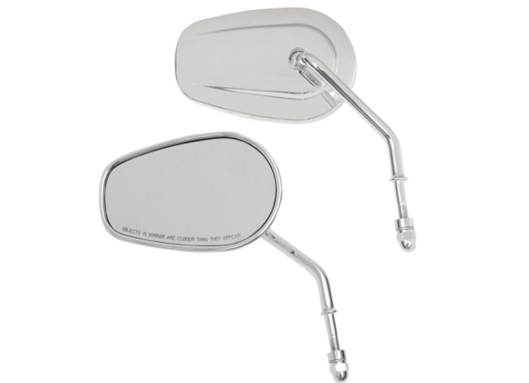 OEM-Style Teardrop Mirror - Chrome - Long Stem