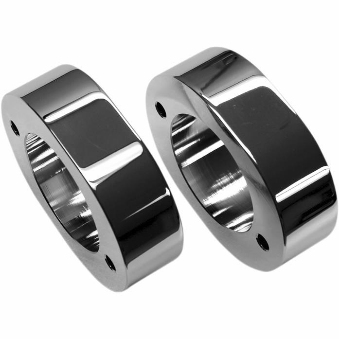 Fork Slider Cover Spacers - Chrome