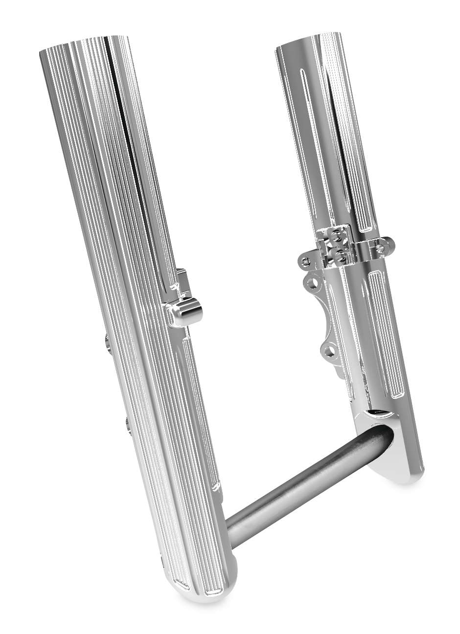 Hot Legs Dual Disc Fork Leg Set - 10-Gauge - Chrome