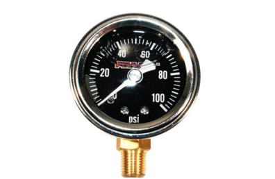 Oil Pressure Gauge - Bottom Port - Black Face