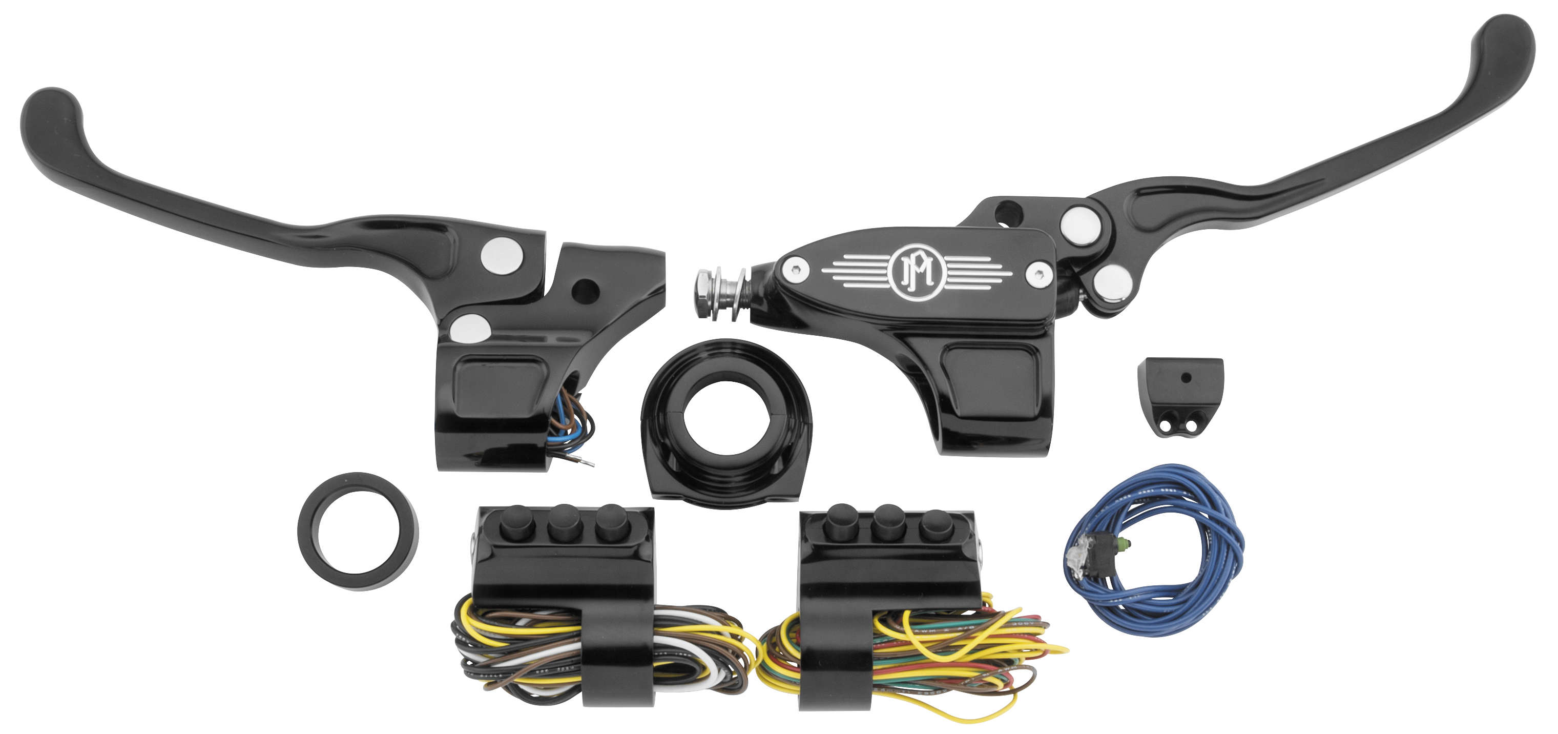 Handlebar Control Set - Black with Hydraulic Clutch (3-Button)