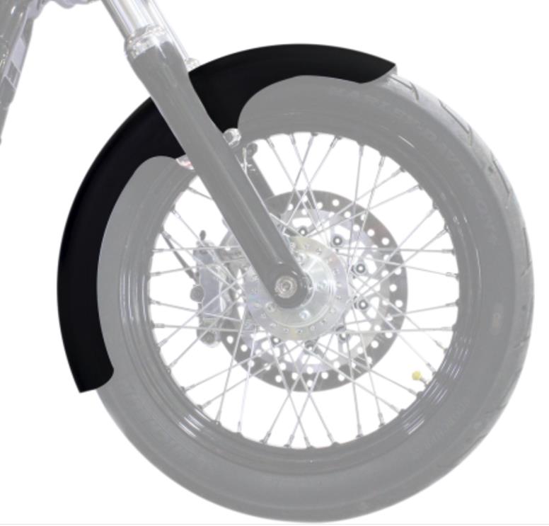 Tire Hugger Series TFL Front Fender with Chrome Mounting Blocks for 19in. Wheels