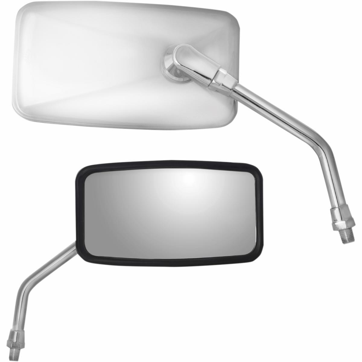 Stainless Steel Rectangular Mirror - Yamaha - Right