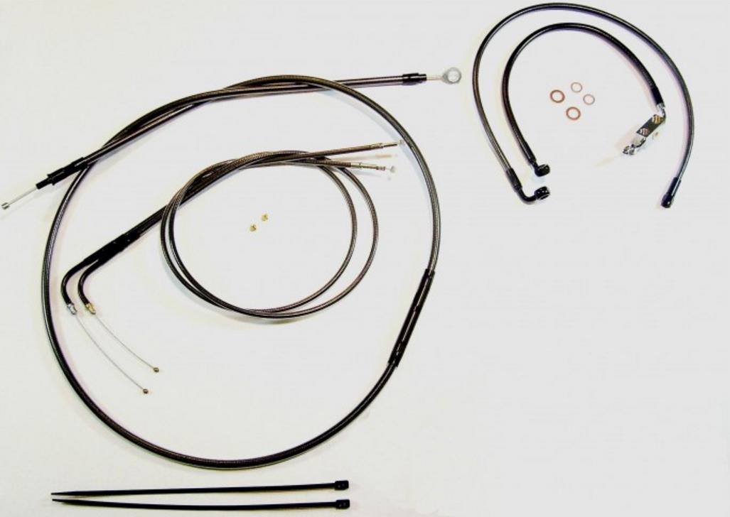 Black Pearl Handlebar Installation Kit for Drag Bars