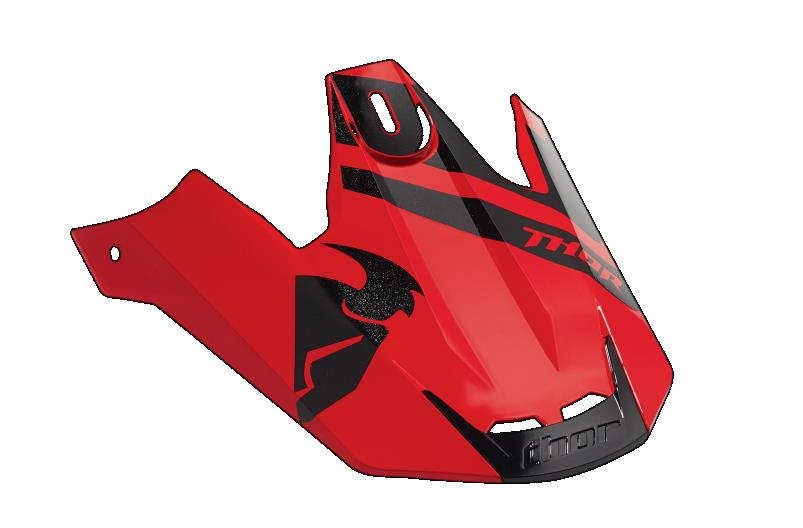 Visor for Converge Helmet - Red/Black