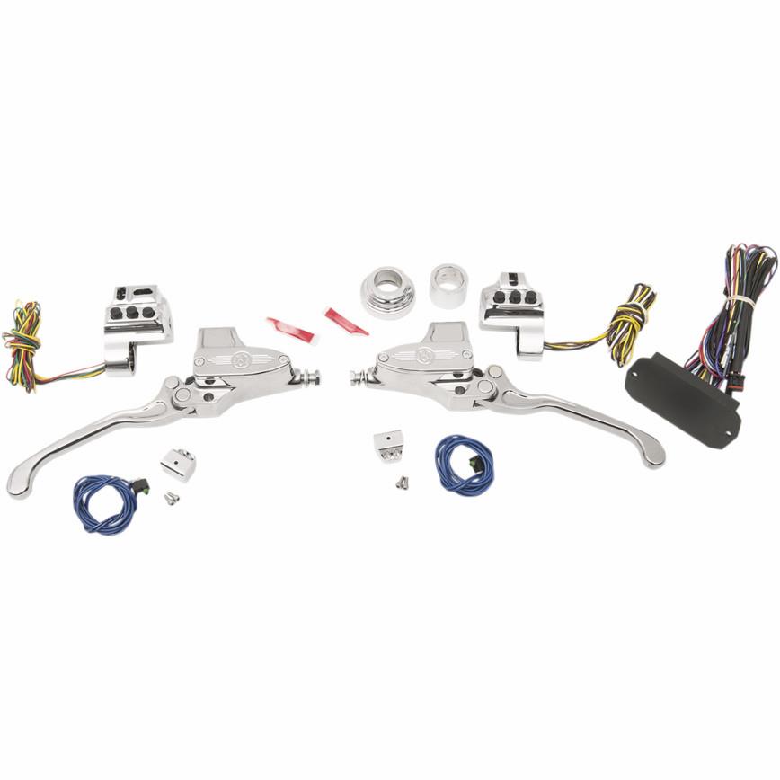 Can Bus Hand Control Kit - 11/16in. - Chrome w/ Hydraulic Clutch