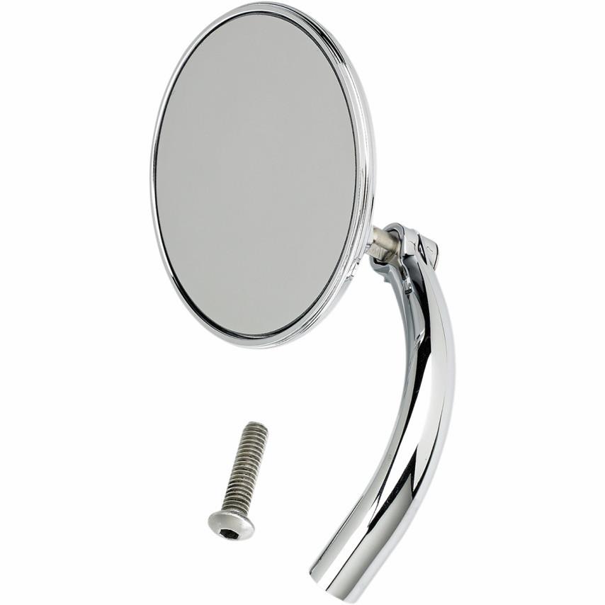 Round Perch Mount Utility Mirror - Chrome