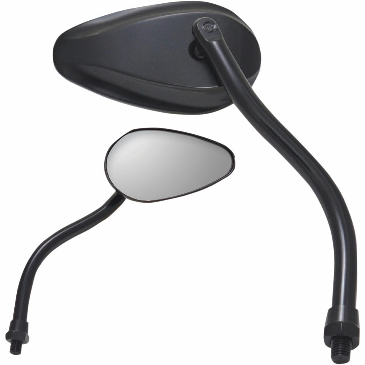 X-Treme Mini Teardrop Mirror - Standard - Black