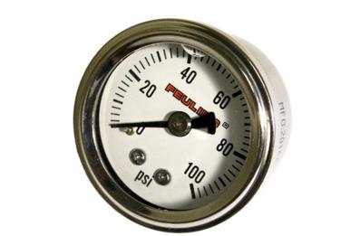 Oil Pressure Gauge - Back Port - White Face