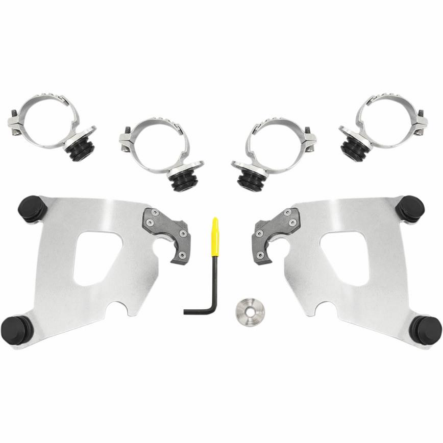 Trigger-Lock Mount Kit for Cafe Fairing - Polished