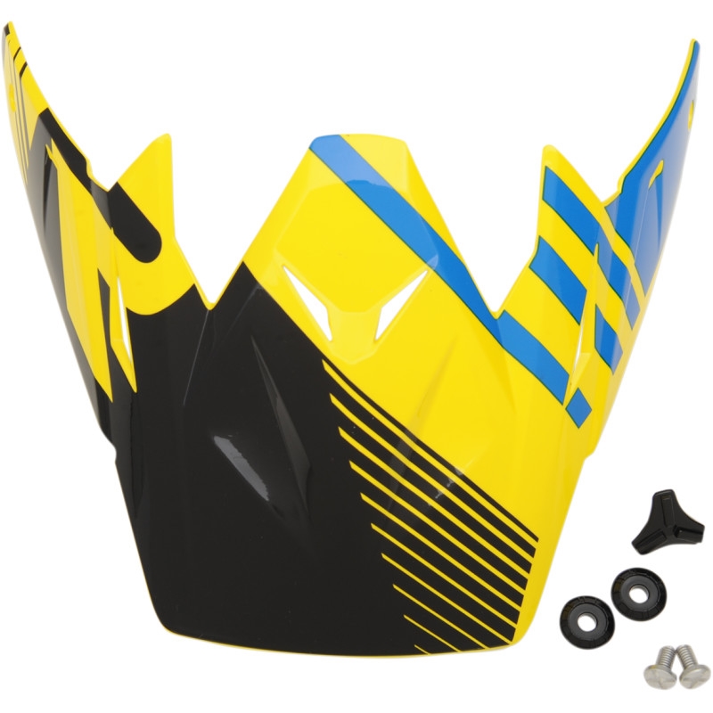 Visor for Roost SE Helmet - Black/Yellow/Blue
