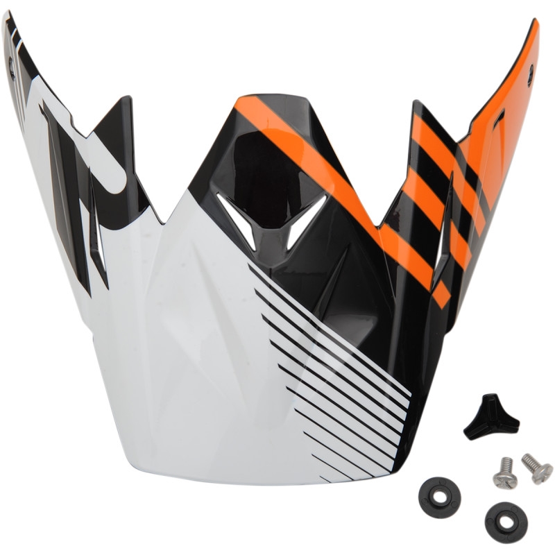 Visor for Roost SE Helmet - Black/Orange