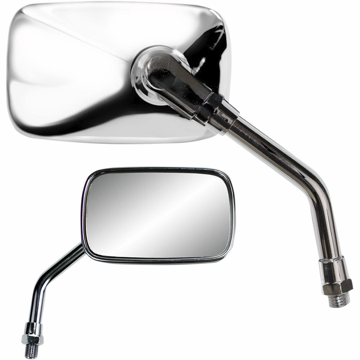 Mini Rectangular Mirror - Universal - Chrome