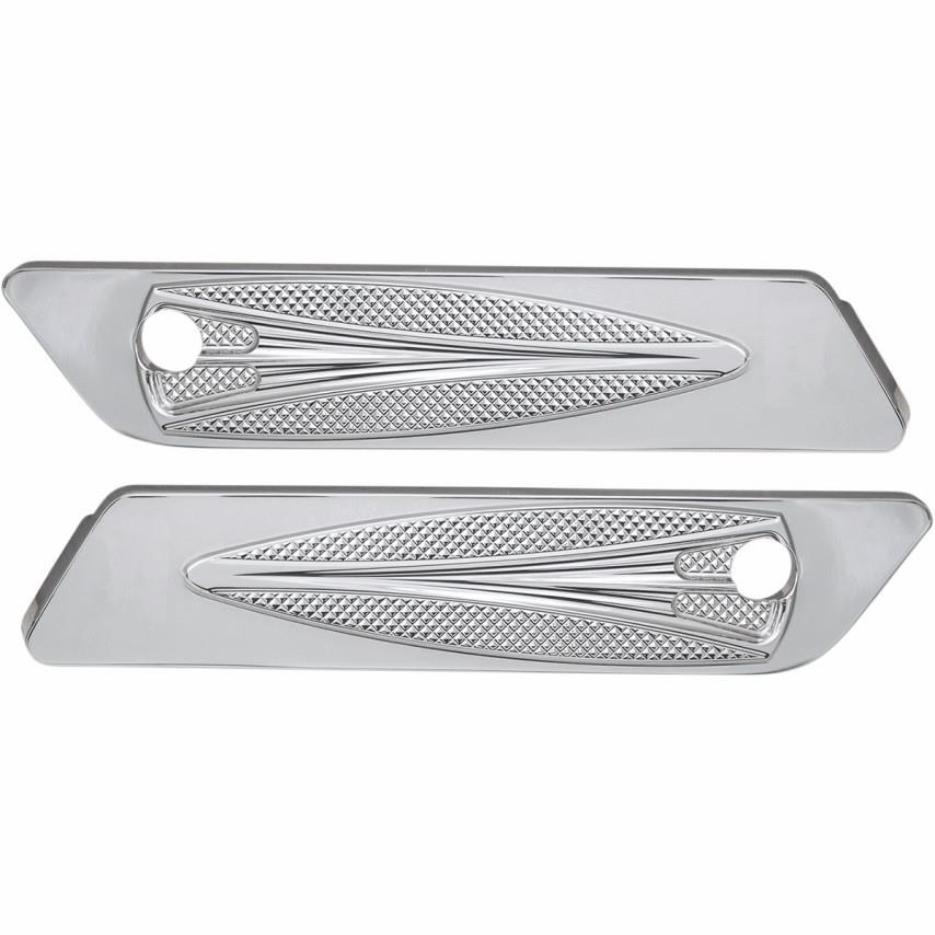 Majestic Series Saddlebag Hinge Covers - Chrome