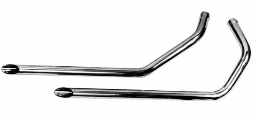 1 3/4in. Drag Pipes - 40in Slash-Cut - Chrome