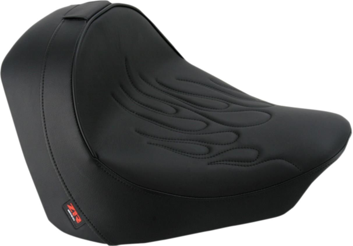 Solo Front Seat with Plug-In Backrest - Flame Stitch