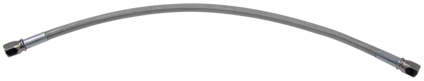 Universal Clear Coat Brake Hose with Chrome Ends - 24in.
