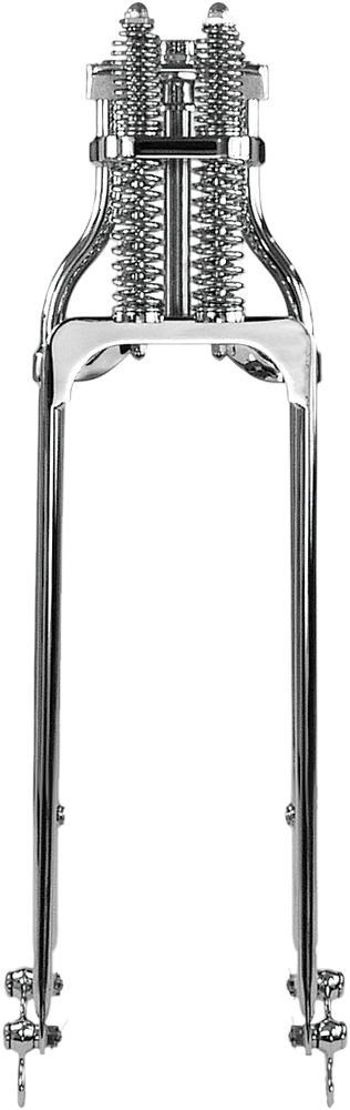 Custom Wide Springer Forks with Tapered Oval Rear Legs - Standard; 27in. L. - Chrome