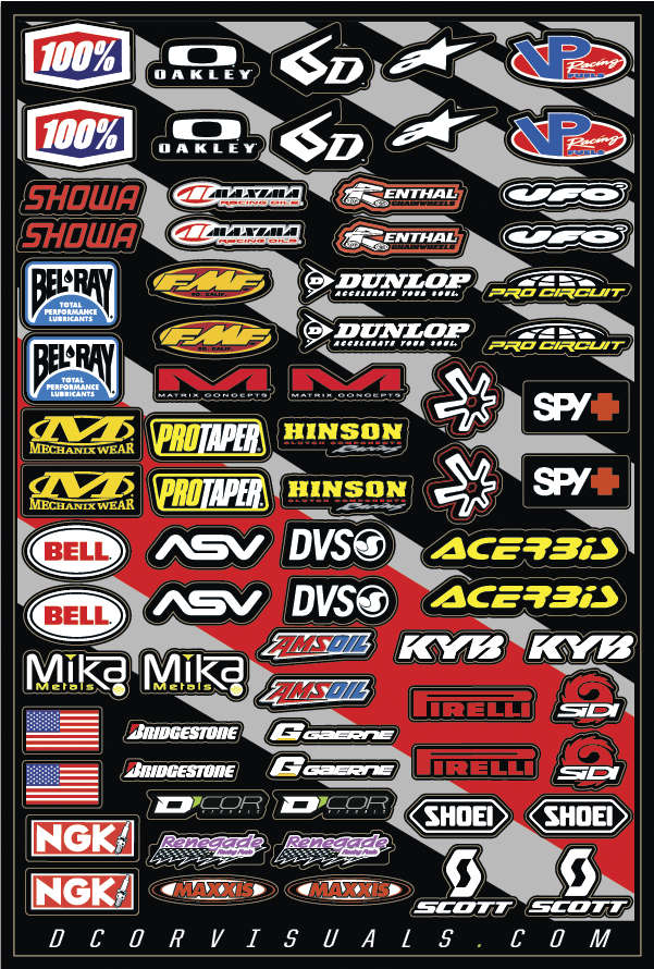 Decal Sheet - Misc MX Logo 2.0