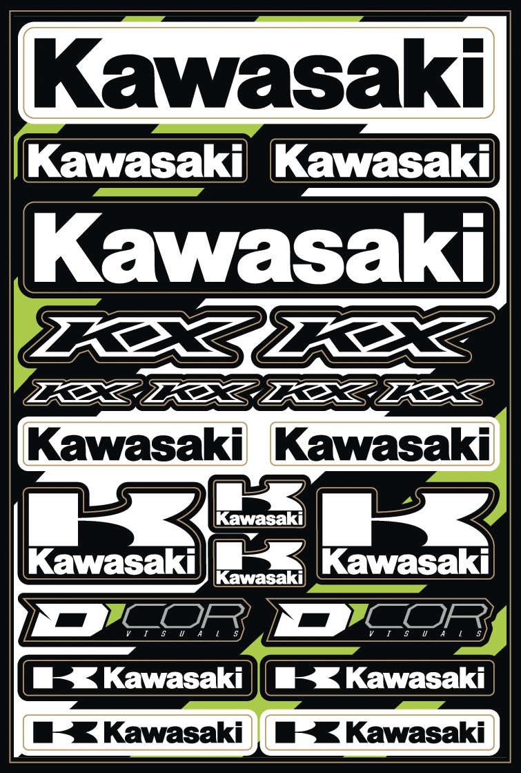 Decal Sheet - Kawasaki 2.0