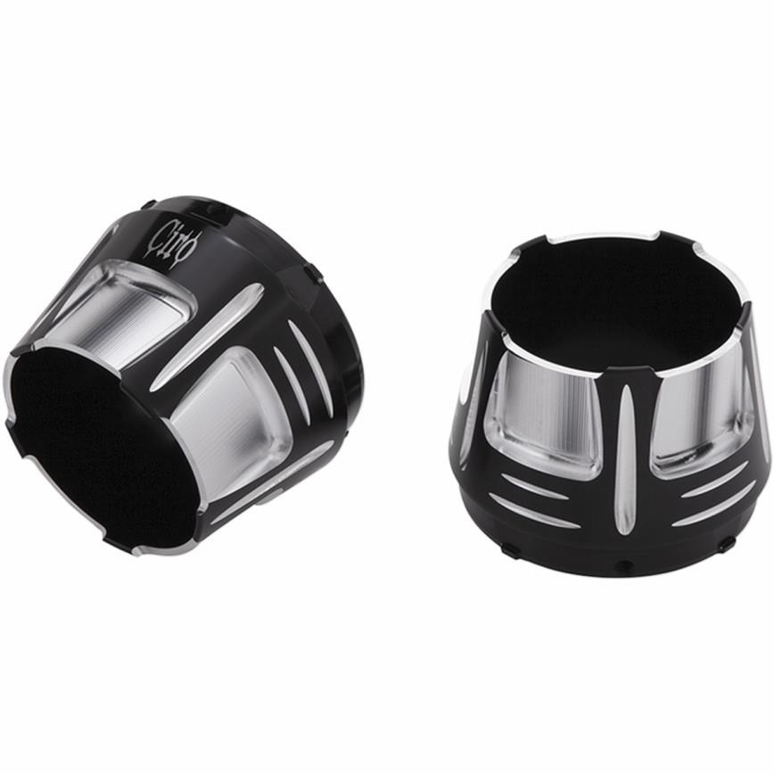4in. Slip-On Muffler End Caps - Diffuser - Black