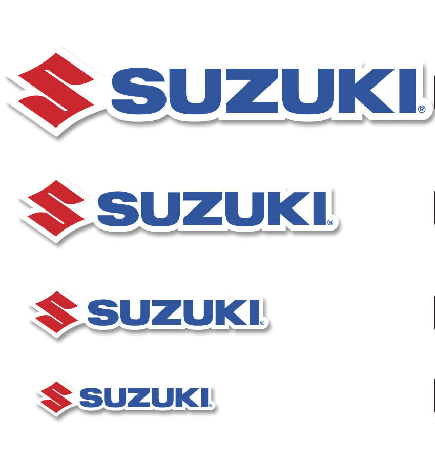 Decal Pack - 6in. Logo - Suzuki
