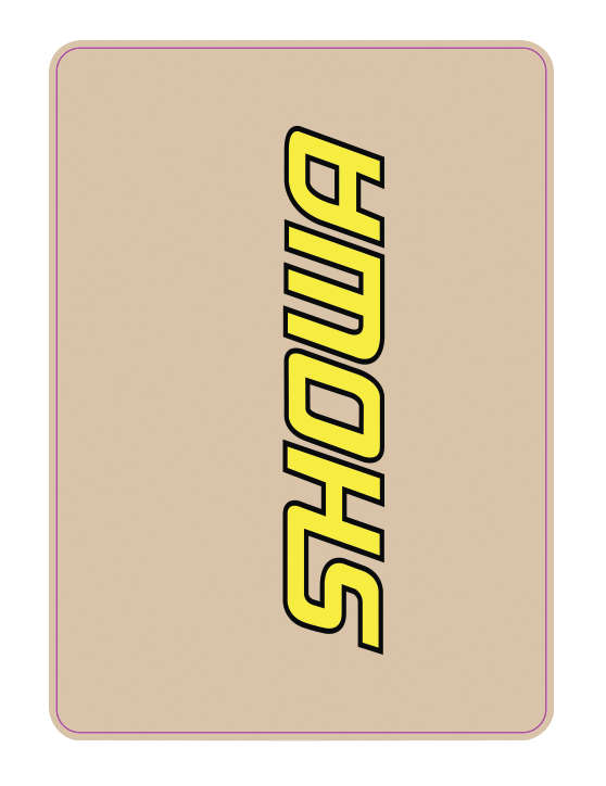 Upper Forks Decal - Showa - Yellow