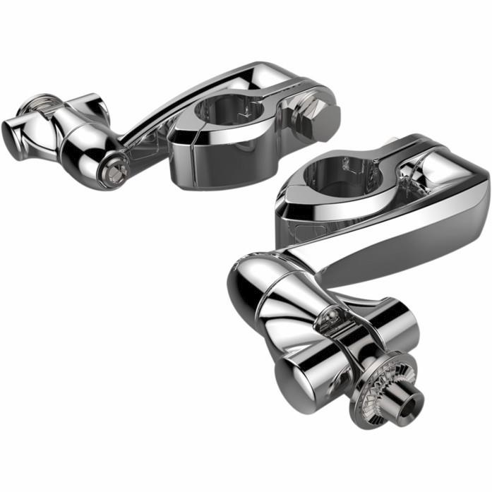 Highway Peg Mounting Kit for Ciro Footpegs - Extended Length - Chrome