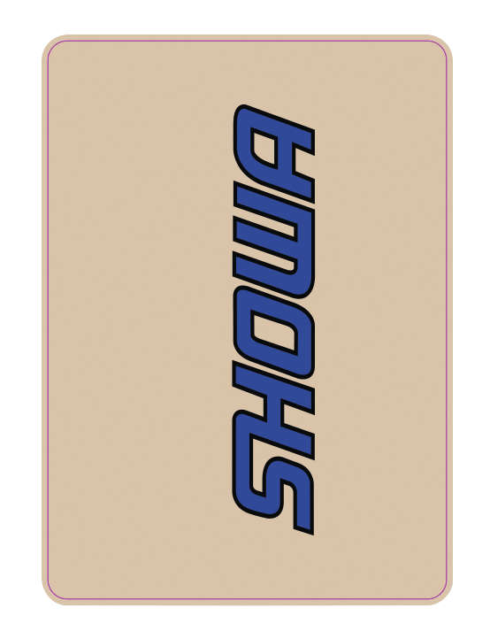 Upper Forks Decal - Showa - Blue