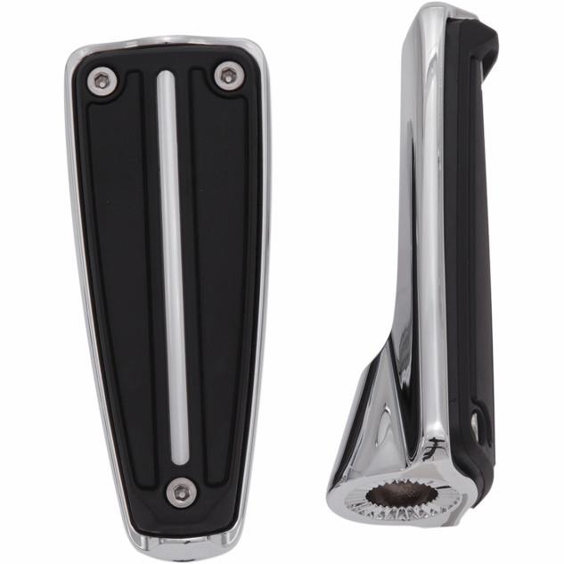 Rail Footpegs without Mount - Chrome