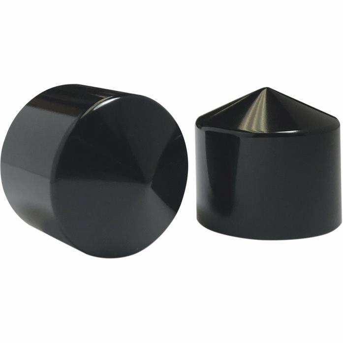 Rocker Box Bolt Cap Set - Chrome/Black (6 pc.)