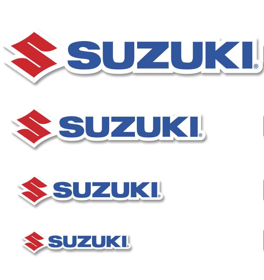 Decal Pack - 12in. Logo - Suzuki