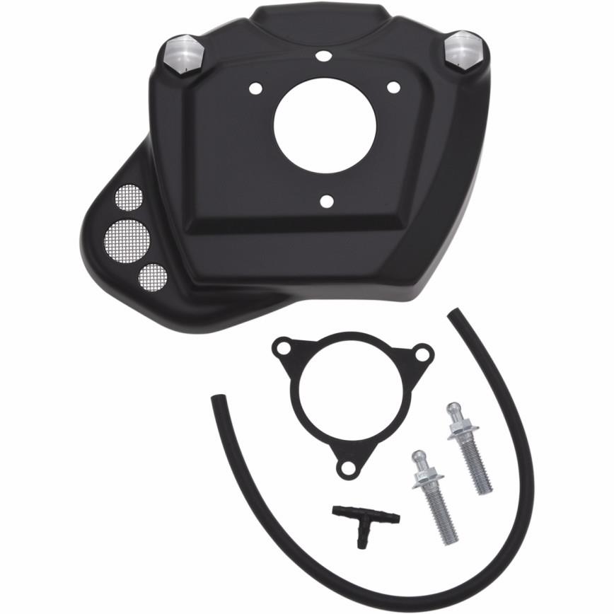 Throttle Body Servo Cover w/ Breather Tube Assembly - Black