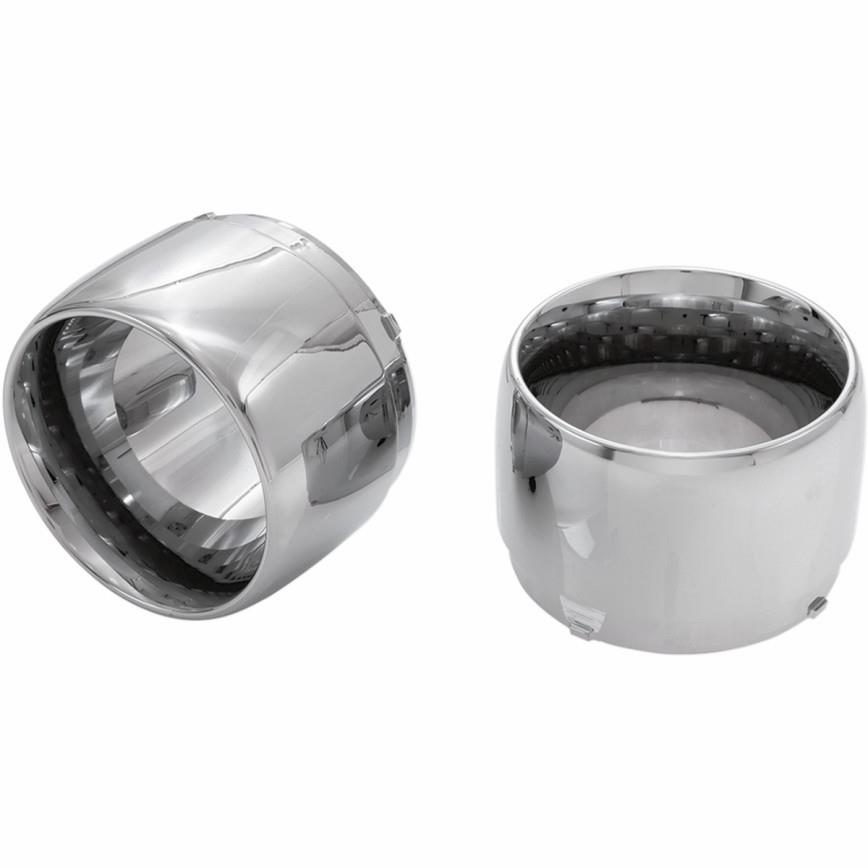 4in. Slip-On Muffler End Caps - Jet - Chrome