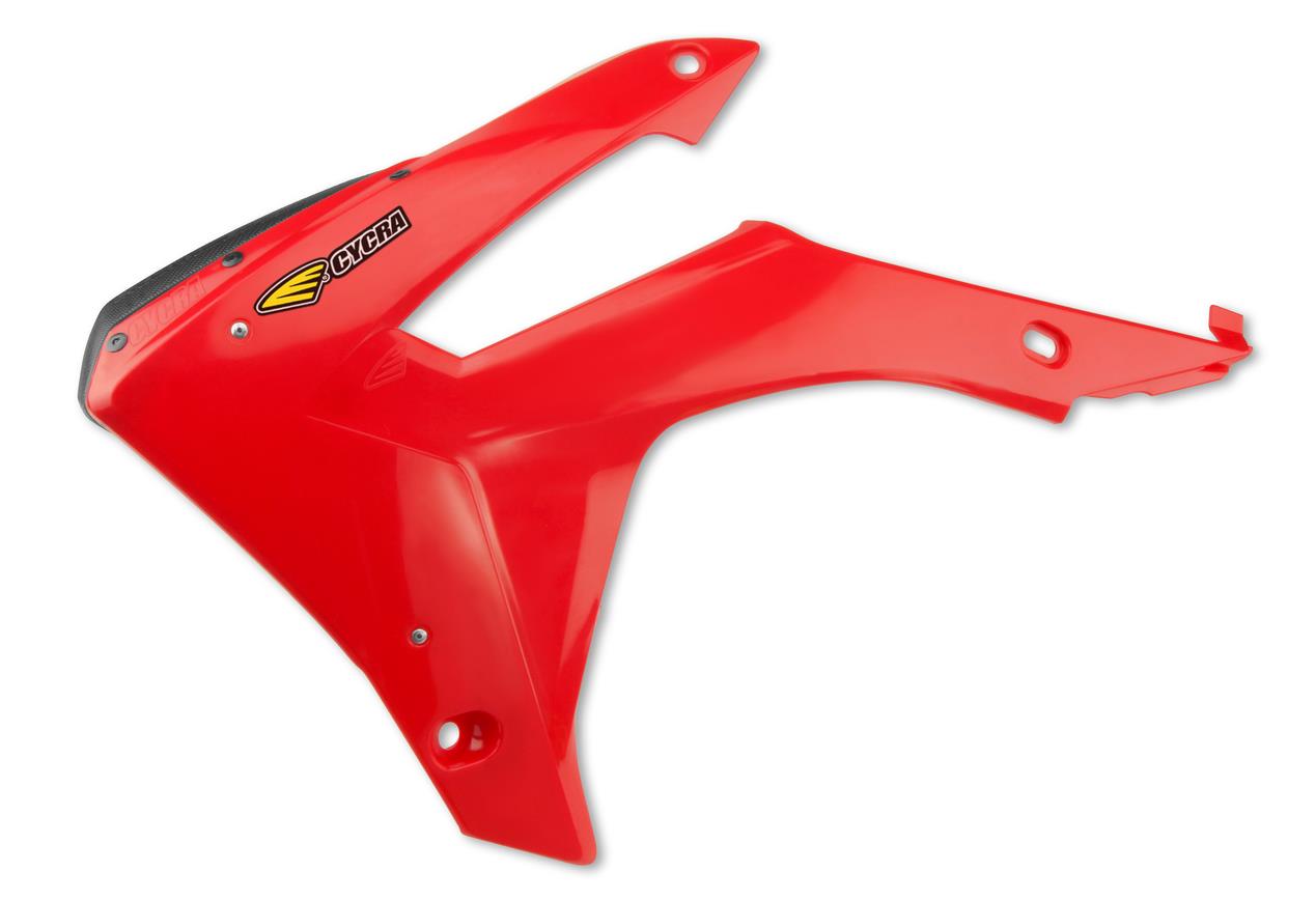 Factory Radiator Shroud with Extension - Red