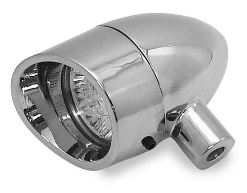Vizor Lights - Halogen Turn Signals - 1 9/16in. Diameter 20w - Chrome Housing