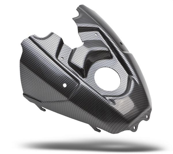 Tank Cover - Black Carbon-Fiber
