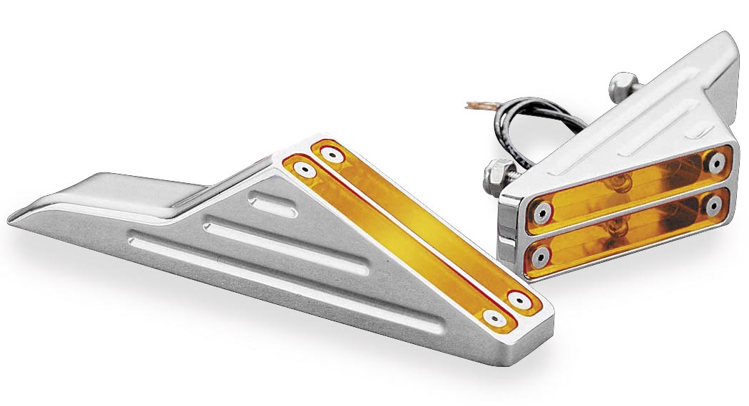 LED Viper Billet Turn Signal Lights - Amber - Pair