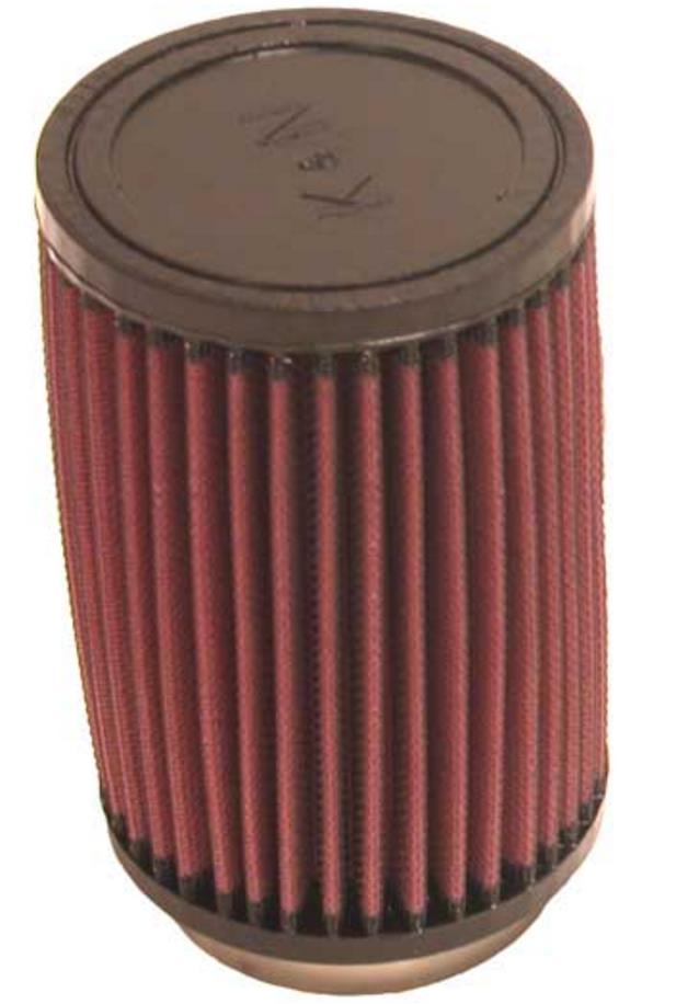 Universal Round Straight Air Filter - Rubber End Cap