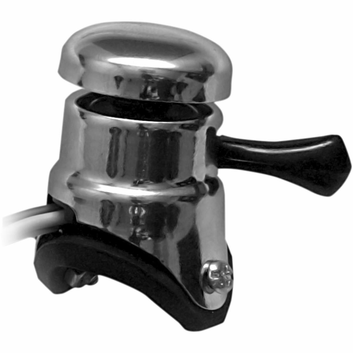 Lucas Replica Horn/Hi-Low Beam Switch - Gray wire harness w/ 2 Screws to Fasten Switch to Handlebar