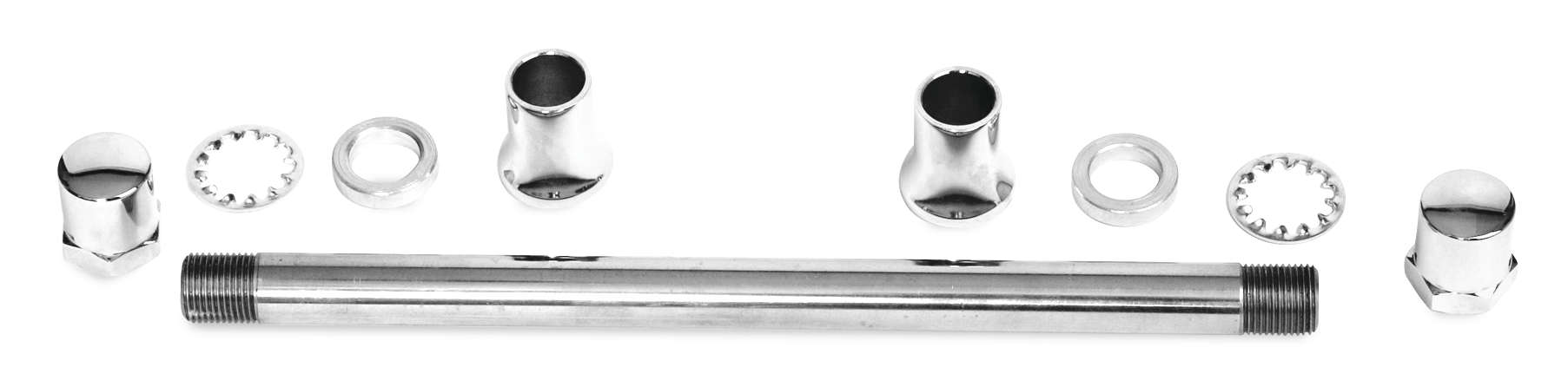 Axle Kit for Custom Wide Springer Forks with Tapered Oval Rear Legs