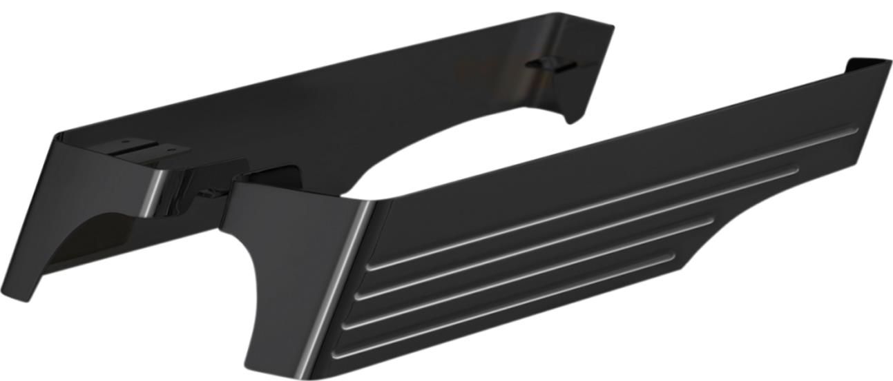 3in. Saddlebag Extensions with XL Cutouts - Black Powder Coat