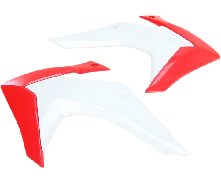 Radiator Covers - OEM Red/White