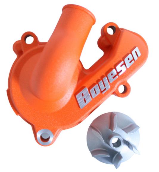 Supercooler Water Pump Cover and Impeller Kit - Magnesium